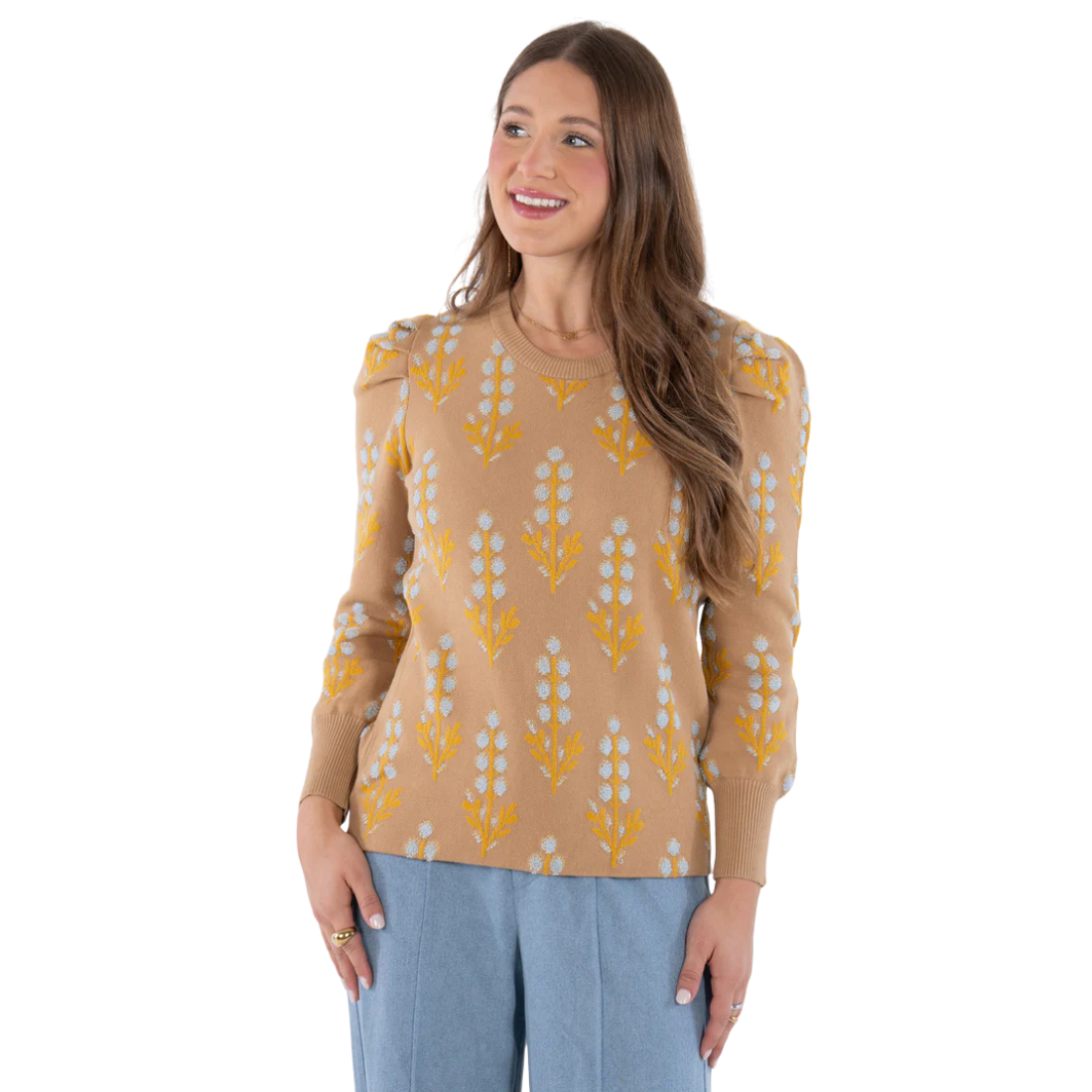Emily McCarthy Julia Sweater Bluebonnet