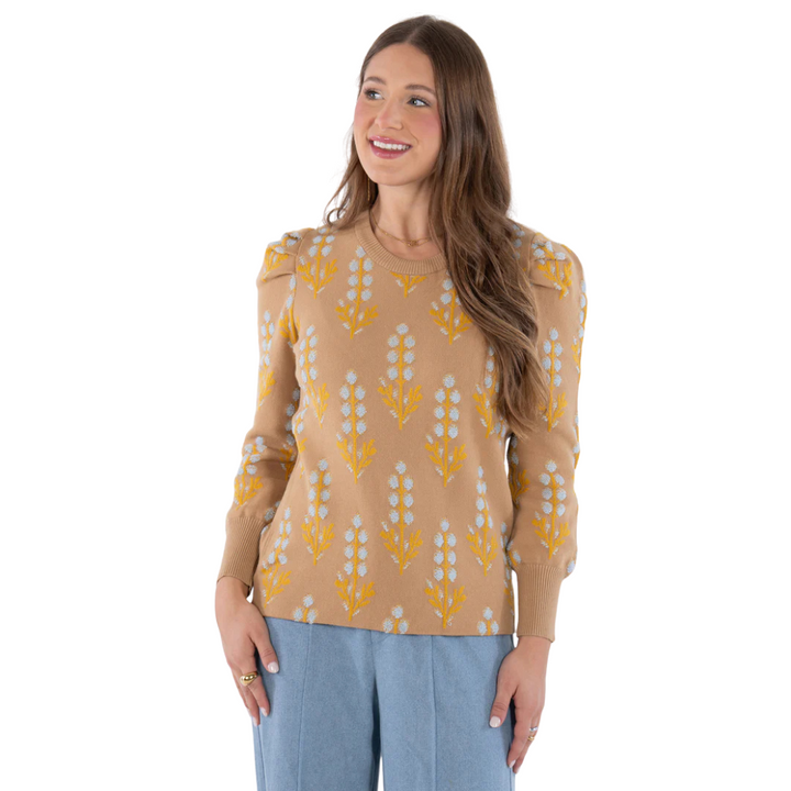 Emily McCarthy Julia Sweater Bluebonnet