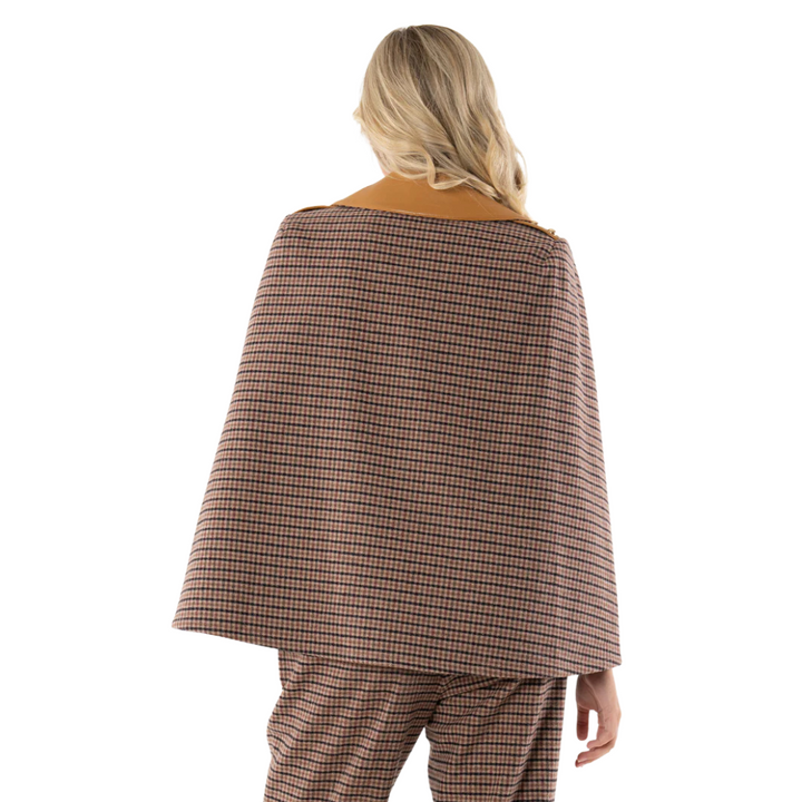 Emily McCarthy Overlay Cape Tweed