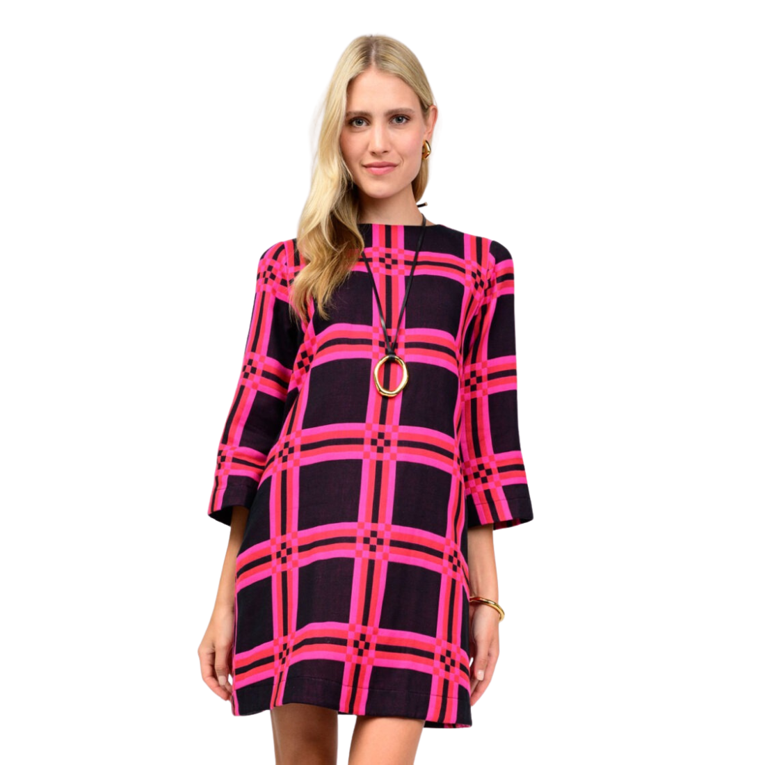 Uncle Frank Plaid Shift Dress