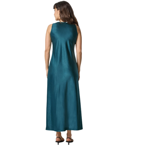 Lilla P Satin Bias Maxi Dress