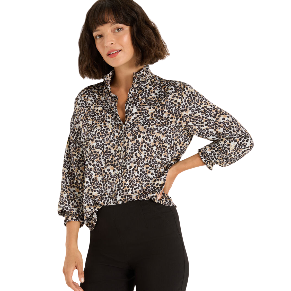 Nic + Zoe Little Leopard Top