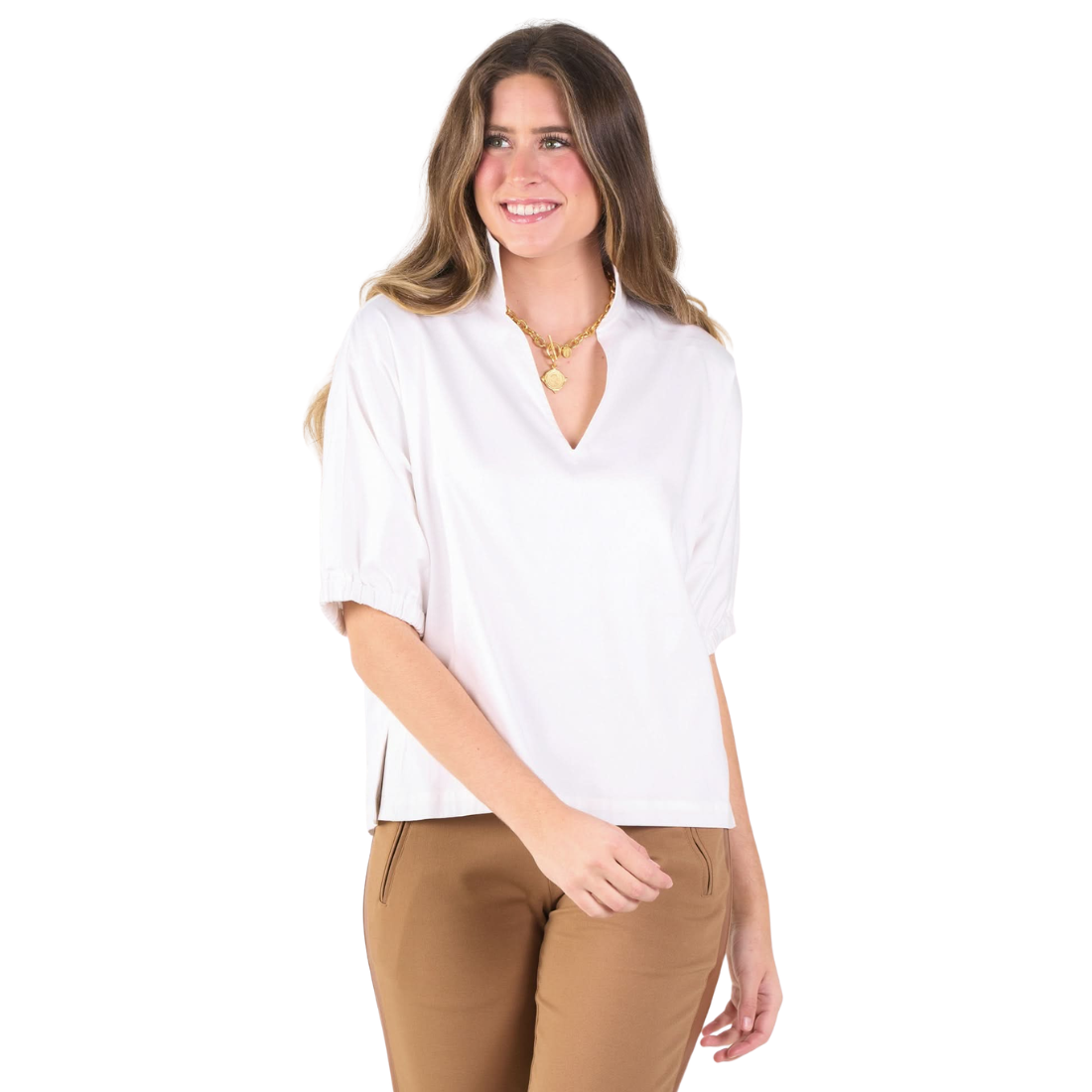 Emily McCarthy Poppy Top Cotton Poplin