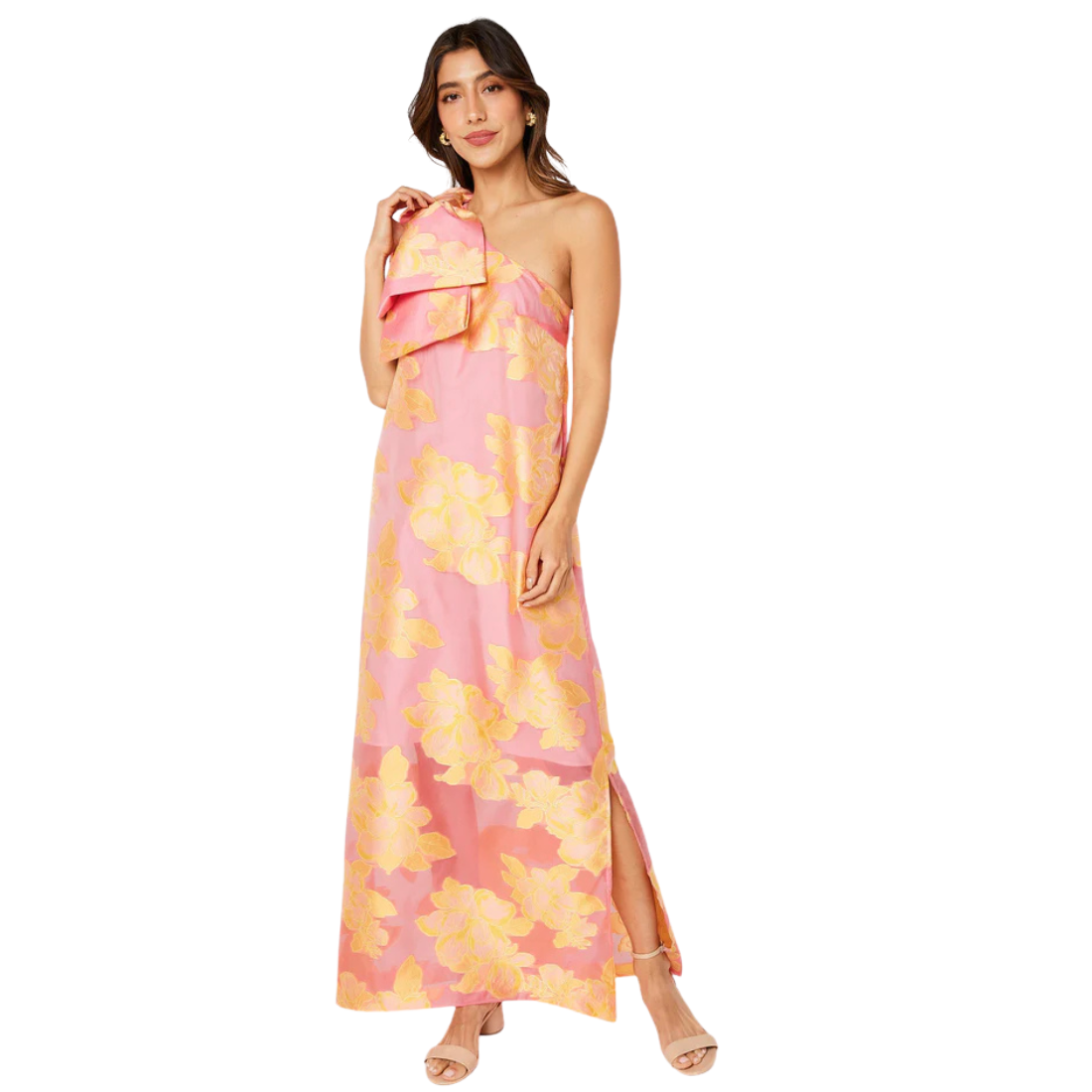 abbey glass dress Abbey Glass Cassie Gown Sorbet Peony S