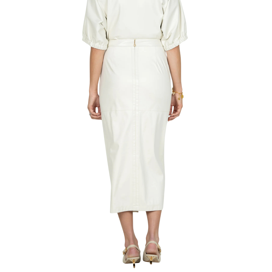 Emily McCarthy Suede Pencil Skirt