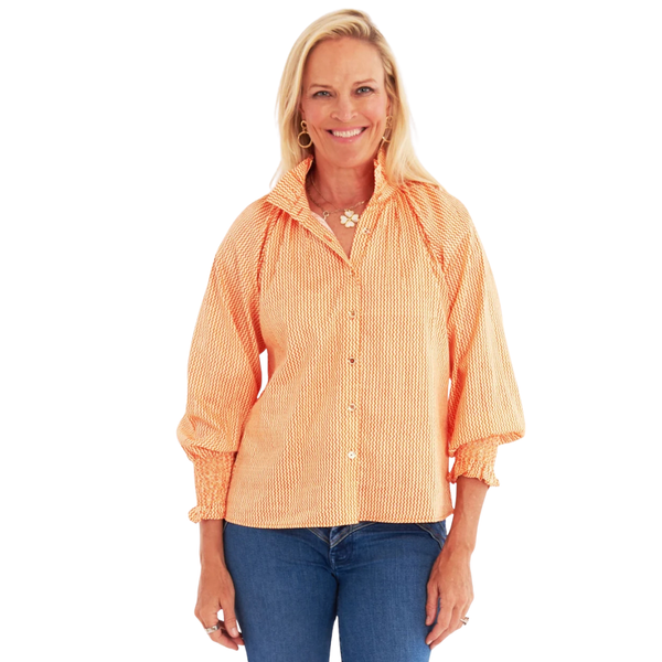 CK Bradley Frau Blouse Doodle Orange