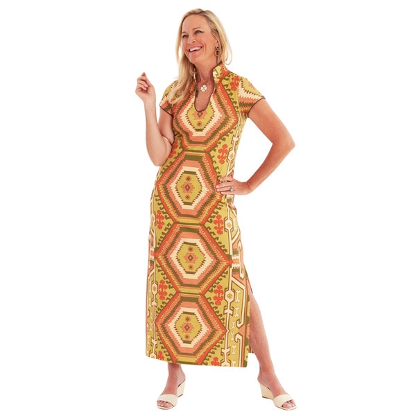 CK Bradley Tarpon Dress Kilim Squash