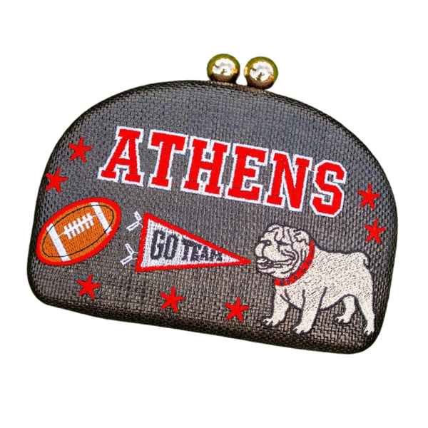 Lisi Lerch Embroidered UGA Clutch
