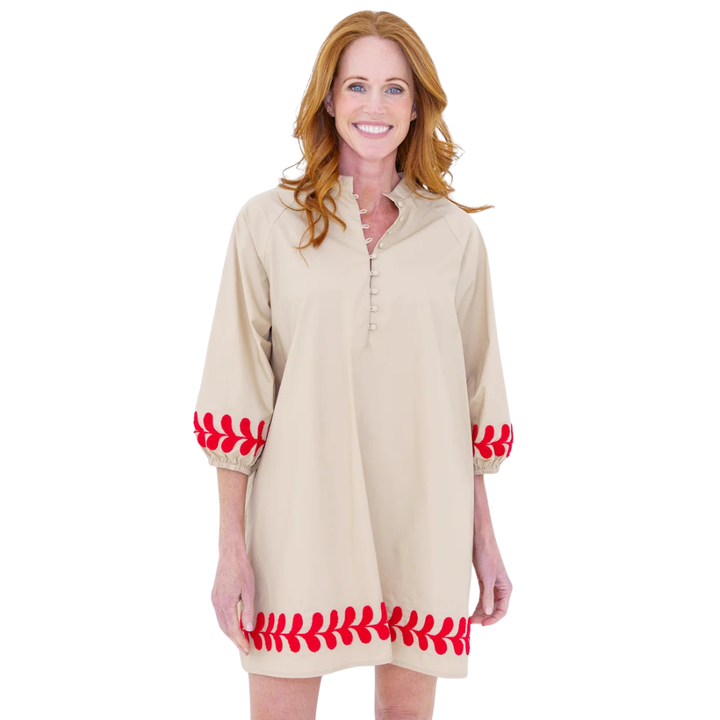 Caryn Lawn Jenny Dress Khaki