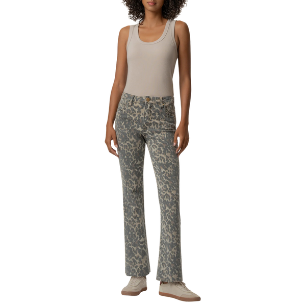 KUT Kelsey High Rise Ankle Flare Cheetah
