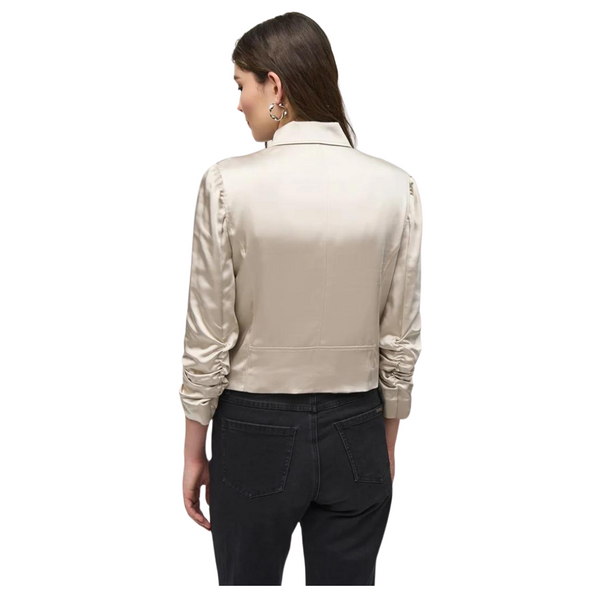 Joseph Ribkoff Satin Moto Jacket