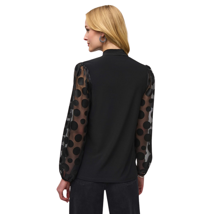 Joseph Ribkoff Dot Sleeve Top