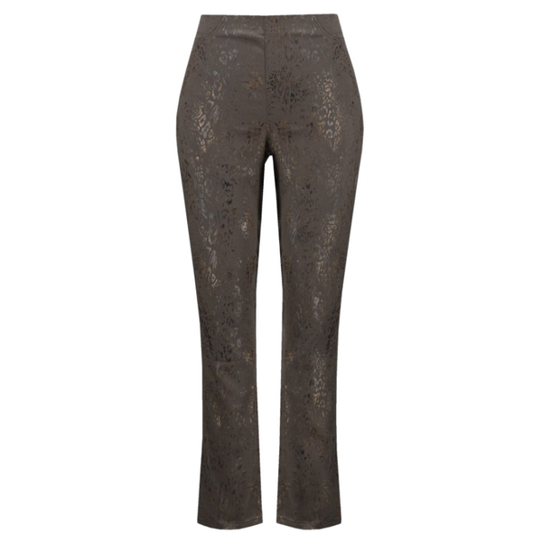 Joseph Ribkoff Foiled Animal Denim Pant