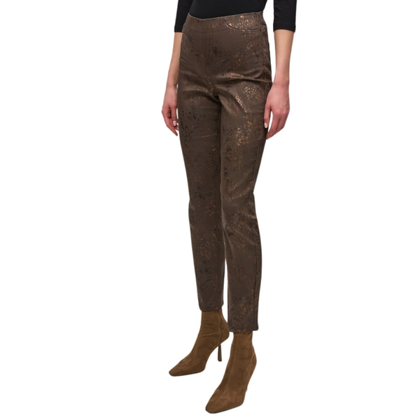 Joseph Ribkoff Foiled Animal Denim Pant