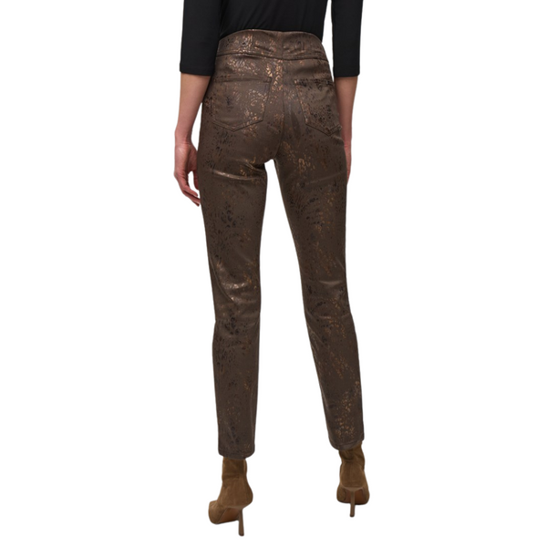 Joseph Ribkoff Foiled Animal Denim Pant