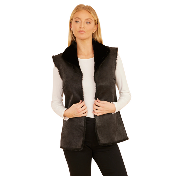 Dolce Cabo Faux Fur Reversible Vest