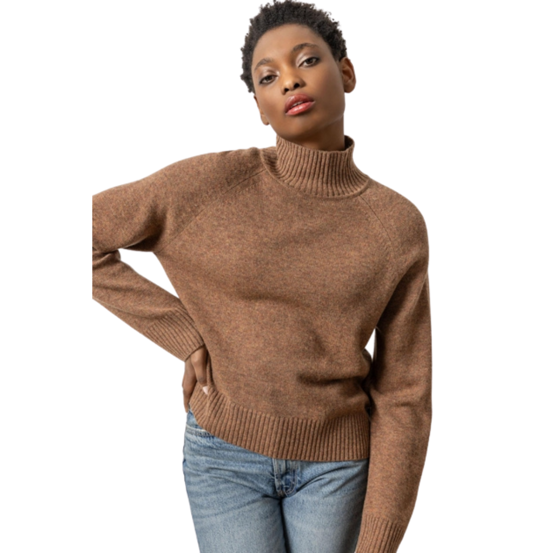 Lilla P Turtleneck Sweater Acorn