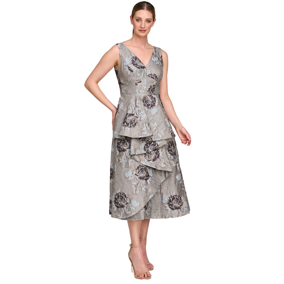 Kay Unger Elsie Tea Length Dress