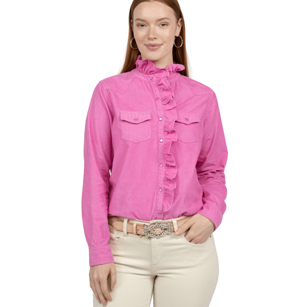 Ivy Jane Corduroy Ruffle Shirt