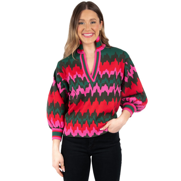 Emily McCarthy Lolli Sweater Ruby Ripple