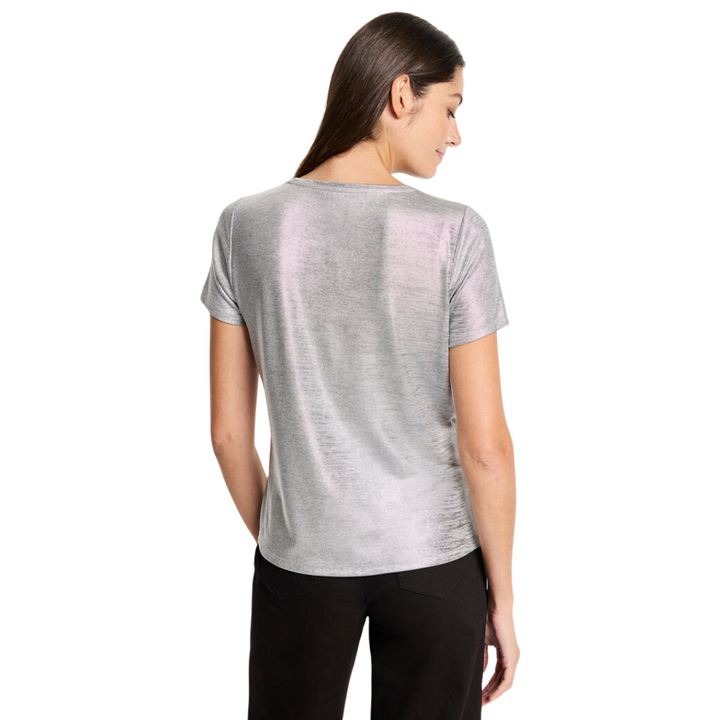 Nic + Zoe Shine Drape Tee