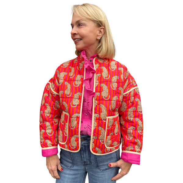 Quilted Tiger Stripe Jacket