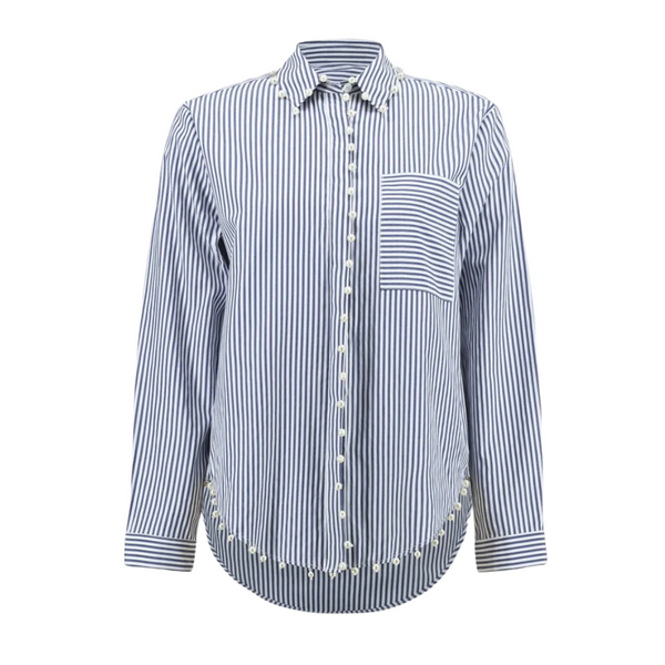 Joseph Ribkoff Striped Stretch Cotton Shirt