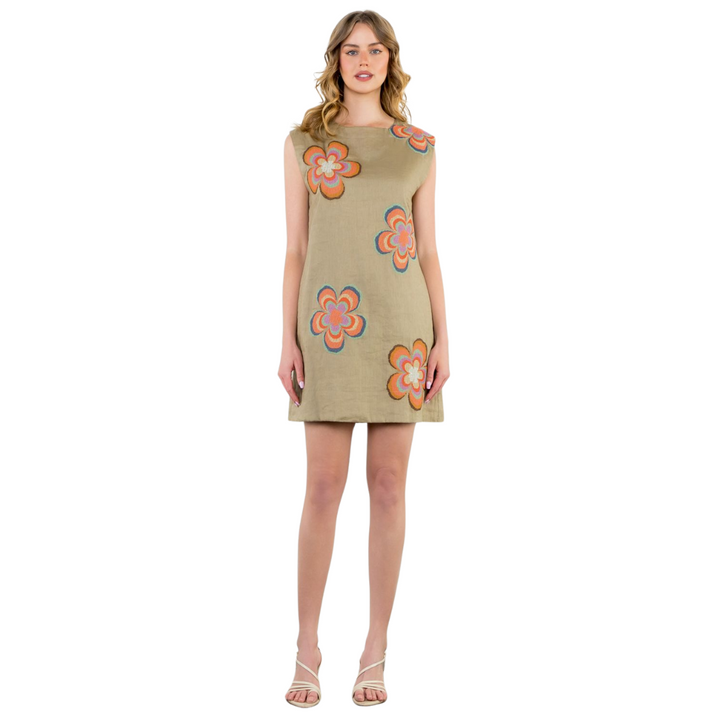 Emma Embroidered Floral Dress