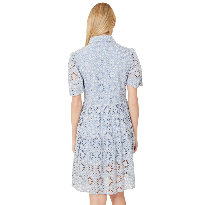 Dolce Cabo Eyelet Shirtdress Blue