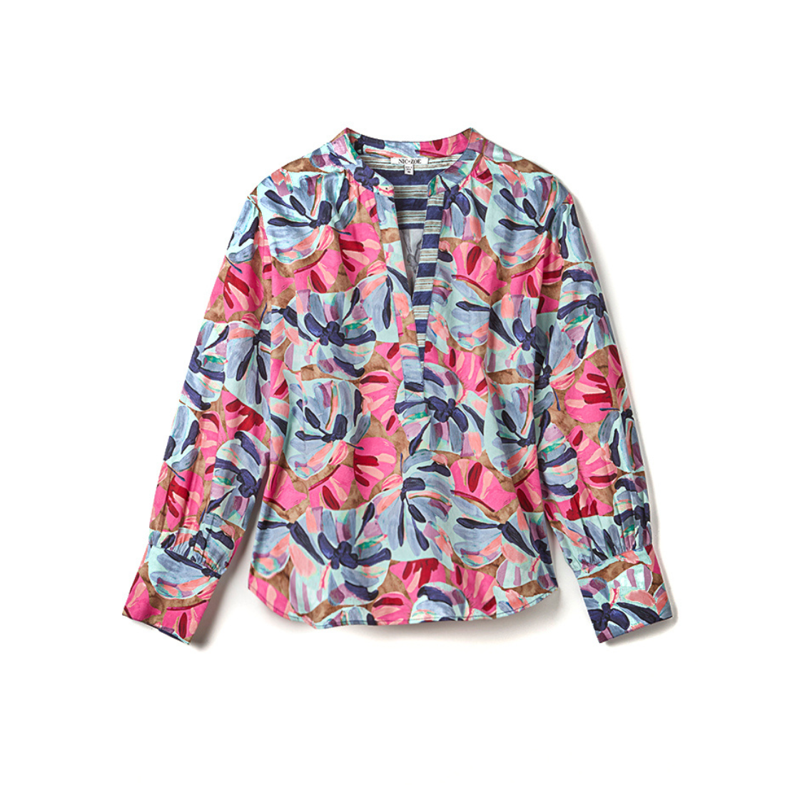 Nic + Zoe Firework Foliage Woven Top