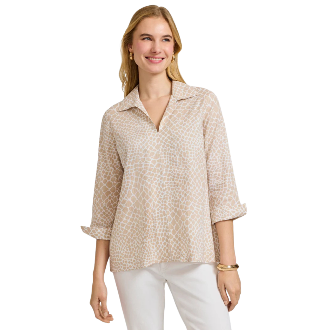 Foxcroft Agnes Giraffe Top