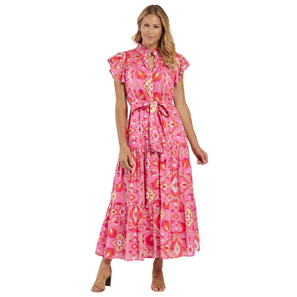 Jude Connally Mirabella Dress Butterfly Tile Sorbet