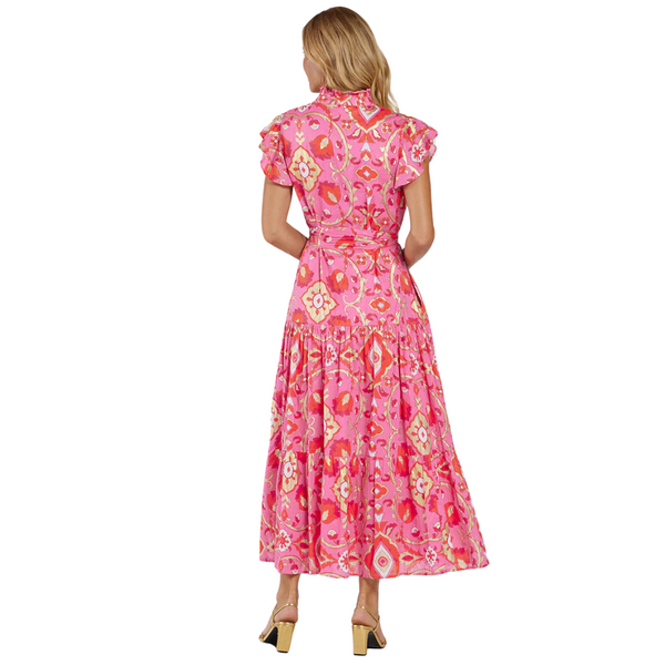 Jude Connally Mirabella Dress Butterfly Tile Sorbet