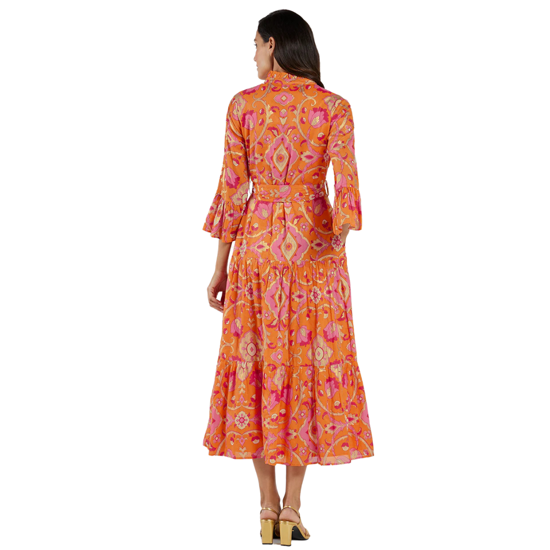 Jude Connally Roxie Dress Gilded Garden Mandarin