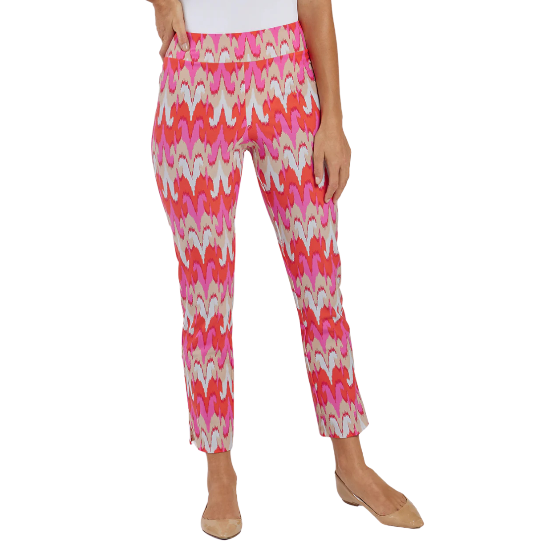 Jude Connally Lucia Pant Paradise Ikat Peony