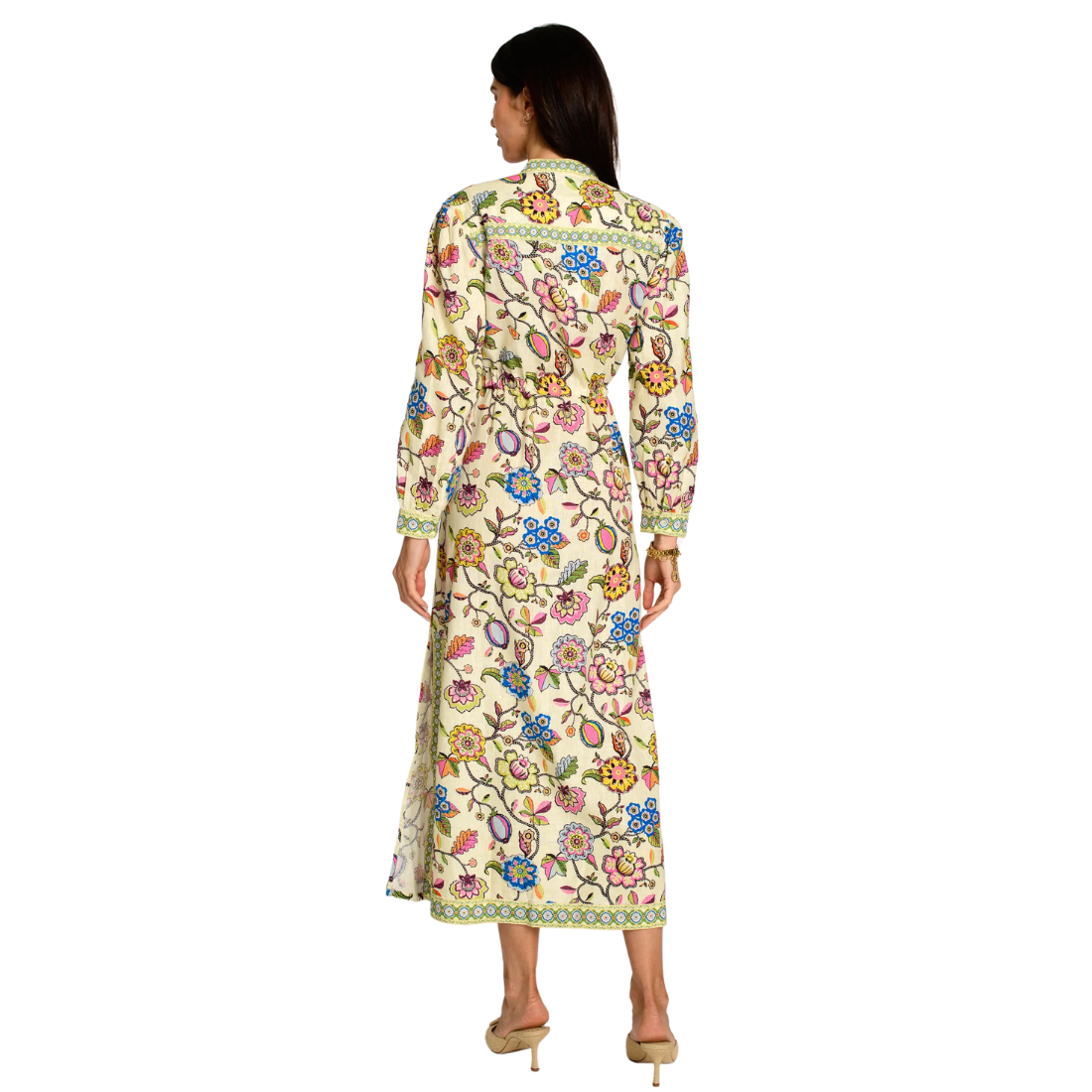 Elizabeth James Lucia Dress Spring Flower Ivory