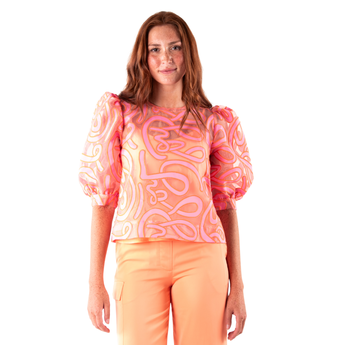 Emily McCarthy Bella Top Joy Coral