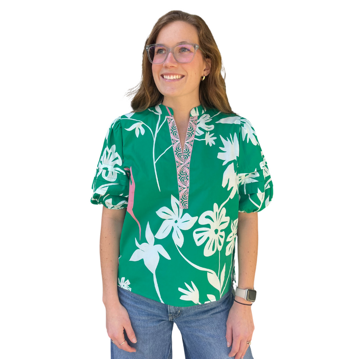 Maude Vivante Raya Top Mint Flora