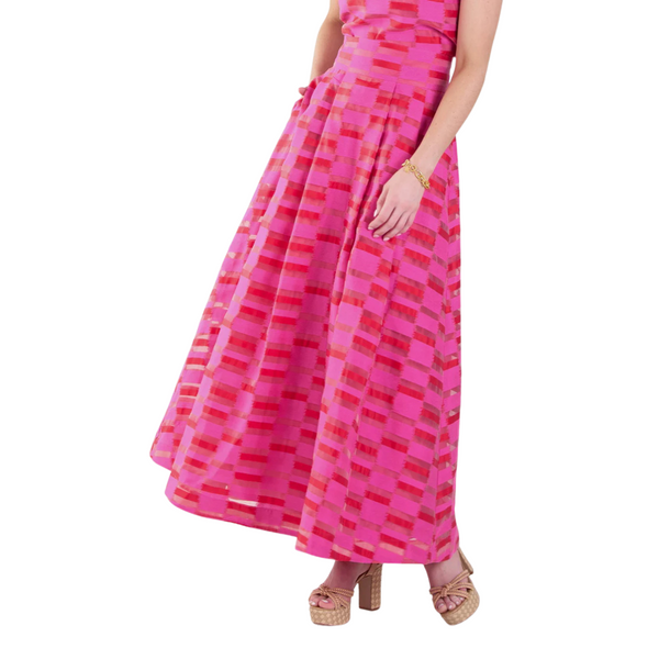 Emily McCarthy Milly Skirt Sunset Stripe