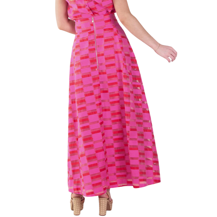 Emily McCarthy Milly Skirt Sunset Stripe