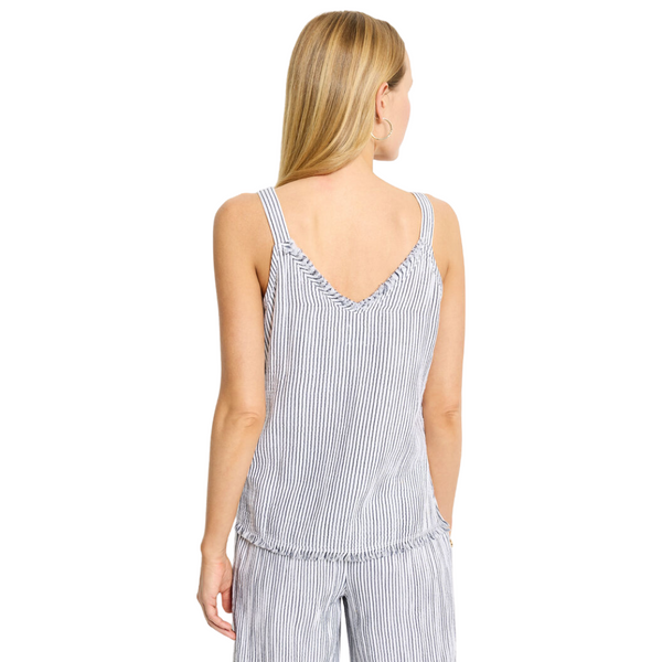 Nic + Zoe Pin Stripe Gauze Tank