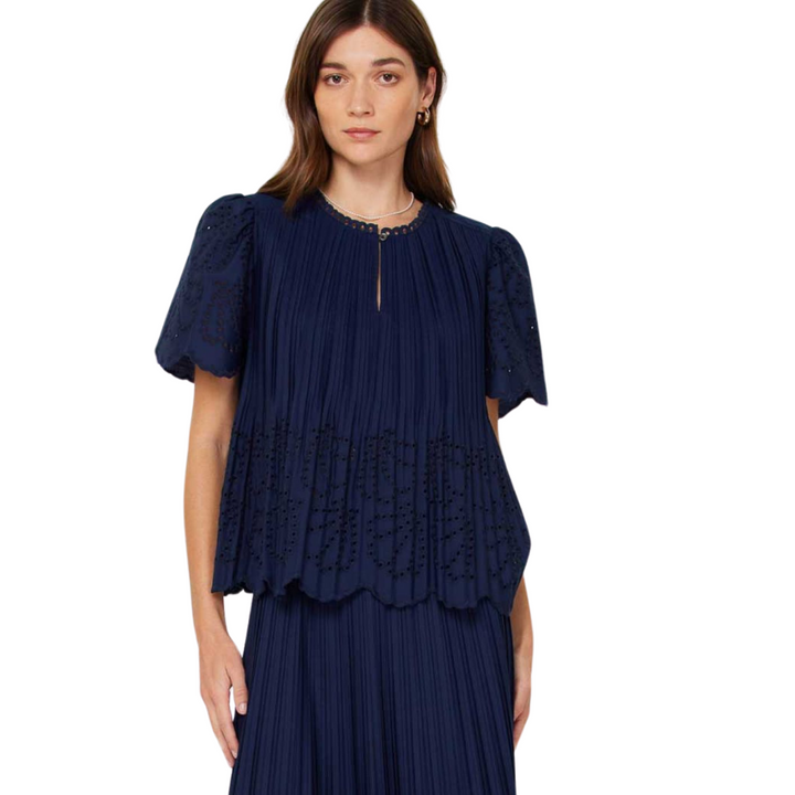 Nellie Navy Top