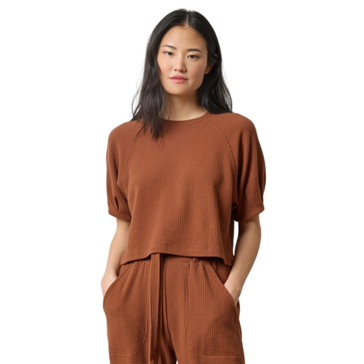 Lilla P Pleated Sleeve Top