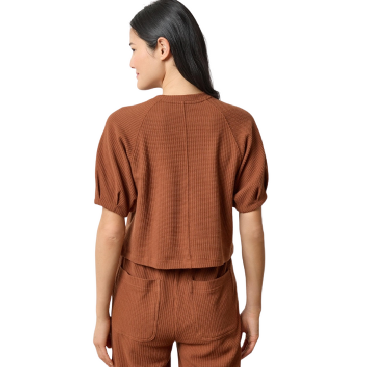 Lilla P Pleated Sleeve Top