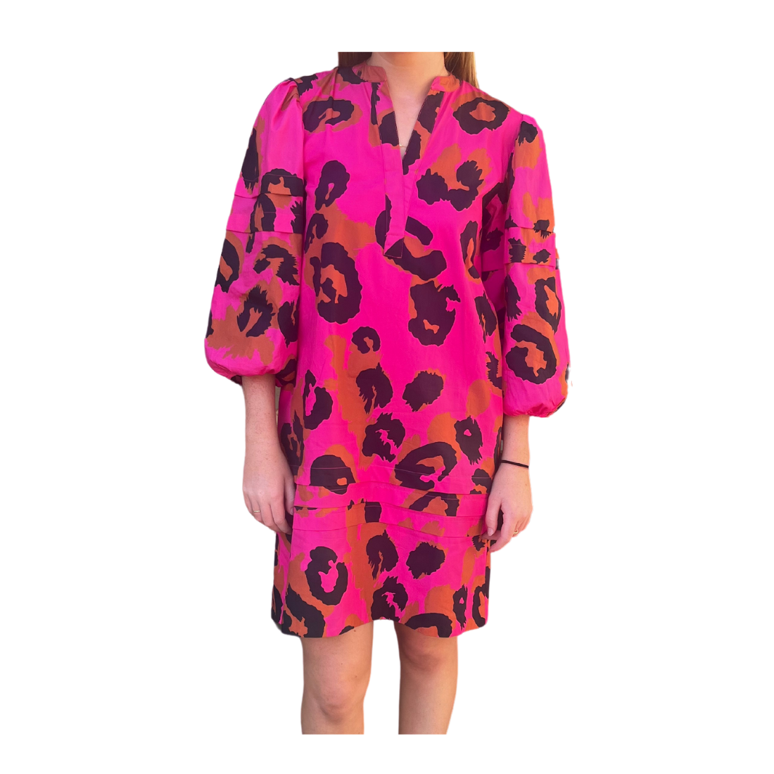 Maude Vivante Freya Dress Pink Leopard