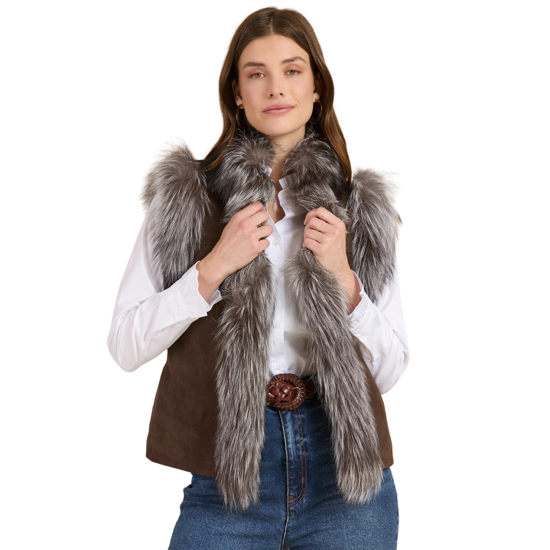 Tyler Boe Fur Suede Vest