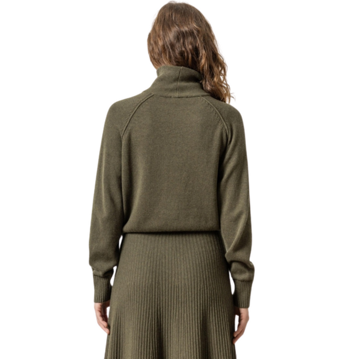 Lilla P Raglan Turtleneck Sweater Loden