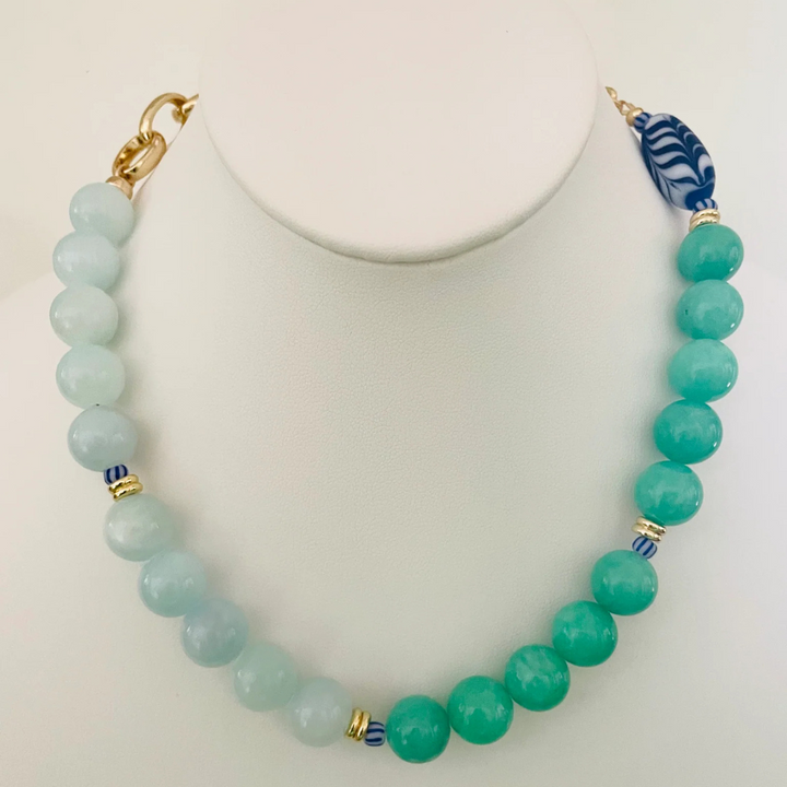 Knotty Bling Ocean Blues Necklace