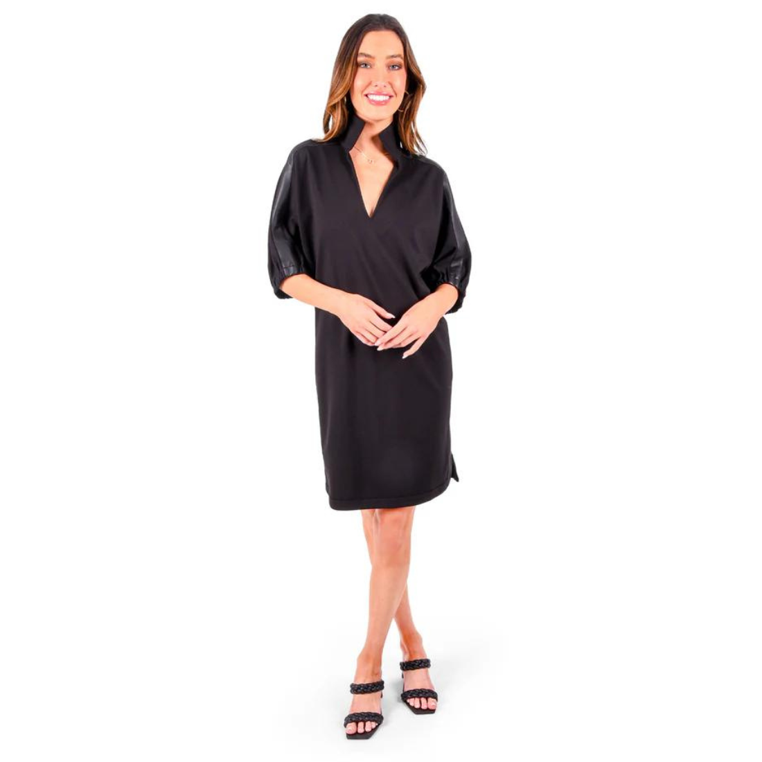 Emily McCarthy Poppy Dress Black Ponte