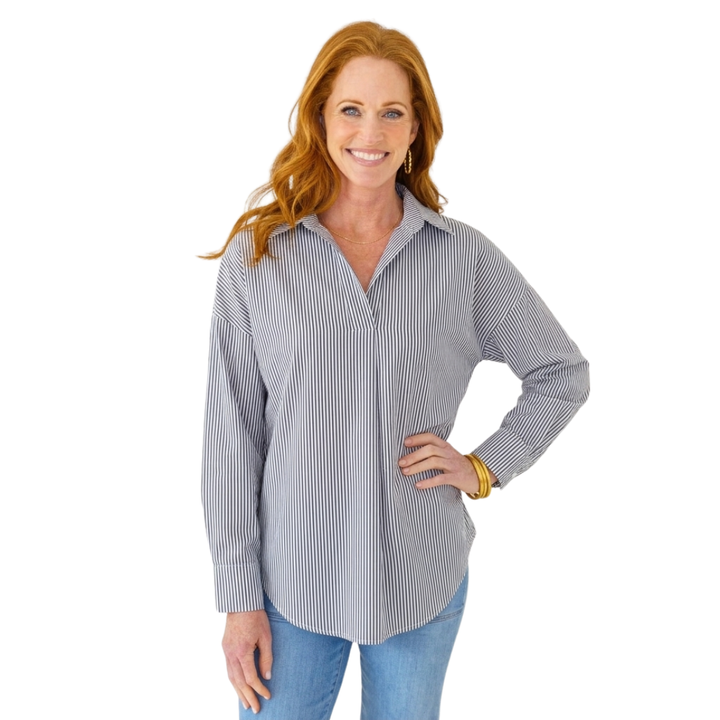 Caryn Lawn Preppy Football Shirt